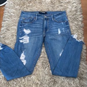 Express woman ankle skinny jeans